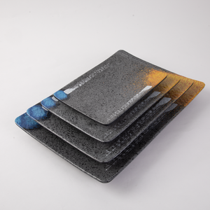 Plato plano Rectangular de melamina, plato de barbacoa de <span class=keywords><strong>Sushi</strong></span> japonés, plato de pastel creativo para restaurante, salida de fábrica - Product Image 3