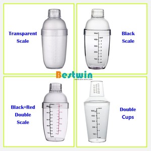 <span class=keywords><strong>Bar</strong></span> phụ kiện Polycarbonate PC rõ ràng nhựa uống Mixer Cocktail <span class=keywords><strong>Shakers</strong></span> với quy mô - Product Image 2