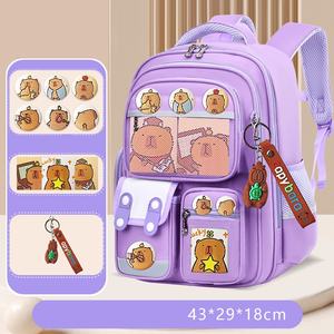 New Cartoon Fashion Schoolbag Students 1-6 Grade <b>Large</b> Capacity Portable Easy to Clean <b>Backpack</b> - Product Image 3