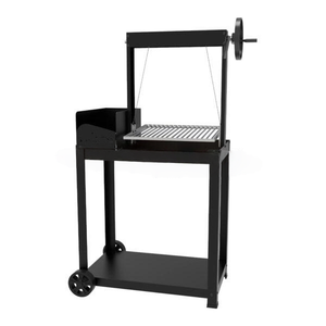Parrilla de Carbón <span class=keywords><strong>y</strong></span> <span class=keywords><strong>Leña</strong></span> de Acero Inoxidable Estilo Santa María Argentina Moderna, Superficie de 830x550mm para Camping, Gran Venta - Product Image 4