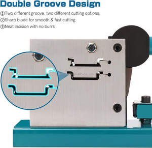 כלי חותך מעקה מתכת אלומיניום תעשייתי עם סגסוגת מדידה דו-כיוצב Din עבור מסילות אלומיניום ברזל 35 מ "מ מסילות אלומיניום - Product Image 2