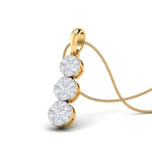 จี้เพชรแบบกำหนดเองที่มีแลปทองคำ14K พร้อมเครื่องประดับชุบทองย้อนกลับสำหรับงานหมั้นครบรอบหรืองานเลี้ยง - Product Image 2