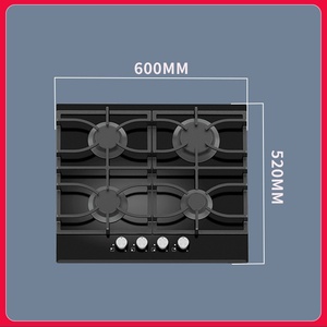 Best Sale 4 Burner Gas Electric <b>Cooker</b> High Quality Stainless Steel Cooktop Black Powder Pan Support Outdoor RV Kitchen - Product Image 6