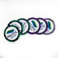 Marqueurs de balles de golf jetons bon marché d'usine professionnelle avec logo personnalisé