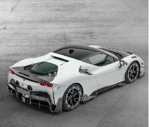 Kit carrosserie pour <span class=keywords><strong>Ferrari</strong></span> <span class=keywords><strong>SF90</strong></span> M-Style, kit carrosserie haute qualité en fibre de carbone sèche tissée sergé, modification premium, pièces de voiture améliorées - Product Image 2