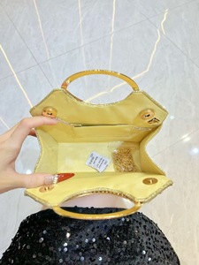 Cross-border New Evening Wedding Bridesmaid <b>Clutch</b> Bag High-end Polyester Handbag China-made Magnetic Buckle Tanjing - Product Image 3