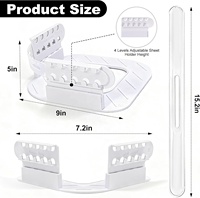 4 pièces de fixations multifonctionnelles pour draps de lit, bandes de verrouillage antidérapantes à forte adhérence pour les coins de matelas de lit, attaches durables pour canapé