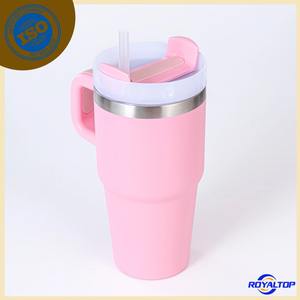 Tazza Termica Personalizzata da 14oz 20oz 30oz 40oz in Acciaio Inox a Doppia Parete, con Cannuccia e Coperchio, per Caffè <span class=keywords><strong>Acqua</strong></span> Tè Bevande - Product Image 2