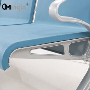 Mingle furnitur rumah sakit Modern ruang tunggu pasien 4-tempat duduk lembut PU kursi tunggu bandara - Product Image 5