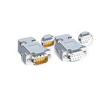 Kit de Conectores KRONZ DB9 D-Sub con Terminales de Soldadura, 8 Pines Macho/Hembra, RS232 RS485, Puerto Serie, PLC, Automatización Industrial