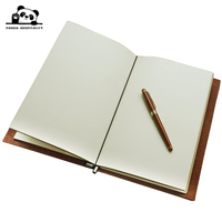 Carnet de notes A5 en cuir véritable fait main, rechargeable, pour entreprise, avec logo personnalisé, vente en gros
