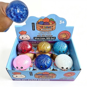 Balle anti-stress transfrontalière Smiling Smiley <span class=keywords><strong>8</strong></span>,5 cm, avec grosses perles à bulles, décompression, Halloween, bonbon de malt en forme de chignon, jouet à presser - Product Image 6