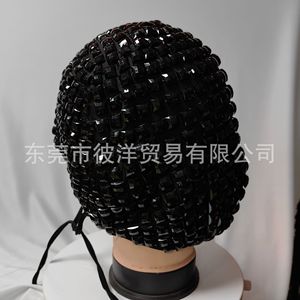 Masque en résine de perles blanches pour cosplay, fête, style amusant, coiffe décorative DIY - Product Image 4