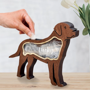 Hair Keepsake <b>Memorial</b> <b>Box</b> Gift Wooden Loss Dog - Product Image 1