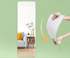 Adesivi <span class=keywords><strong>Specchio</strong></span> Autoadesivi Flessibili e Spessi, Specchi Artistici Fai-da-Te, Decorazioni Murali in Acrilico per Porte, Armadi, Bagni - Product Image 1