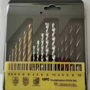 16 Piece Drill Bit Set Metric Jobbers Length Hss Twist Masonry Wood Working Bits Plastic Case - Product Image 4