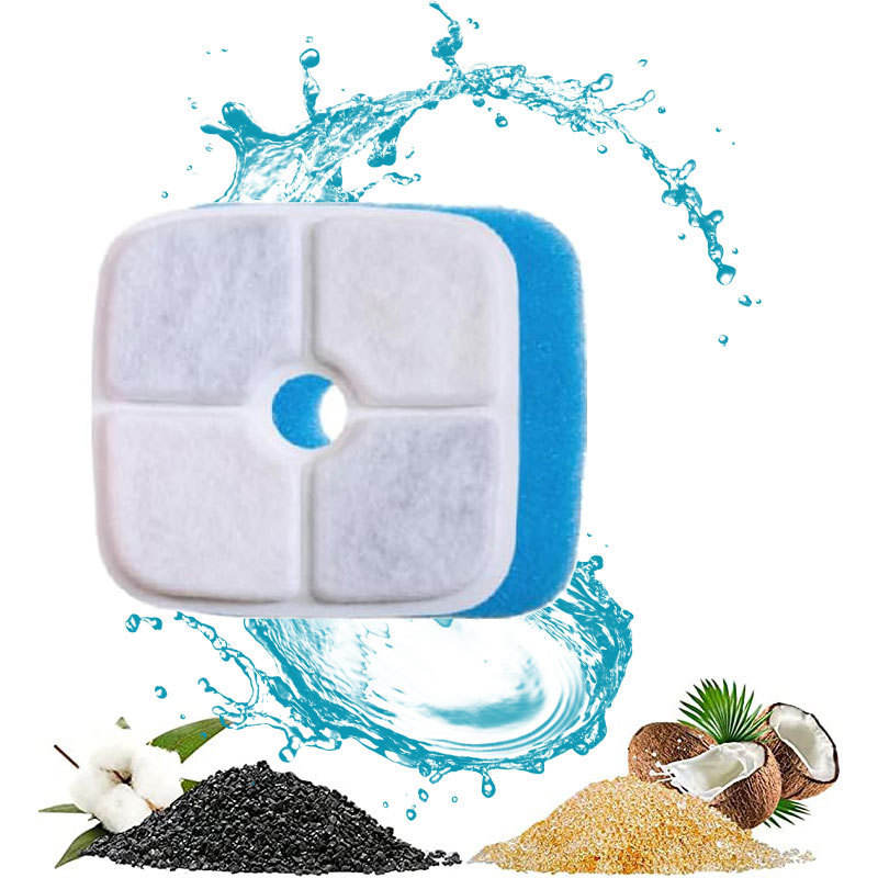 White filter element with blue cotton, model WF380340