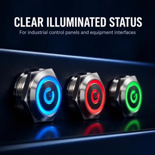 19mm Waterproof Metal Momentary Power Button Switch Latching Push Button Start to Engage Car Engine Lock
