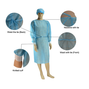 <span class=keywords><strong>Blouse</strong></span> d'isolement médicale <span class=keywords><strong>jetable</strong></span> SMS Doctor, stérile ou chirurgicale, pour patient - Product Image 3
