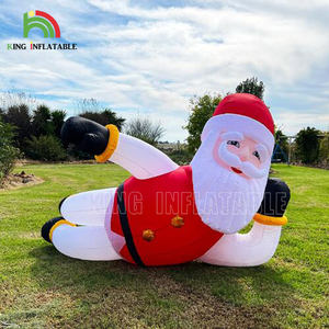 Inflable Papá Noel reclinable decoraciones navideñas personalizadas 3M 6m 8M inflables decoración al aire libre publicidad inflable Papá Noel - Product Image 2
