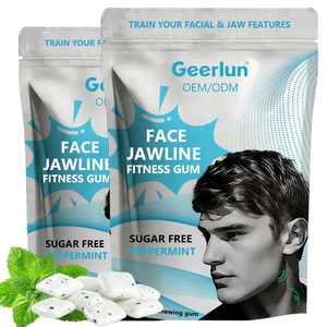 OEM ODM Personnalisé <span class=keywords><strong>Chewing</strong></span>-<span class=keywords><strong>gum</strong></span> de fitness pour la mâchoire <span class=keywords><strong>sans</strong></span> <span class=keywords><strong>sucre</strong></span>, entraînement des muscles du visage, L-Théanine, caféine naturelle, pour booster l'énergie - Product Image 1