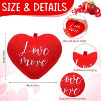 Figurines en peluche personnalisées en gros pour la Saint-Valentin, accessoires de décoration, ornement, cadeau de proposition, souvenir