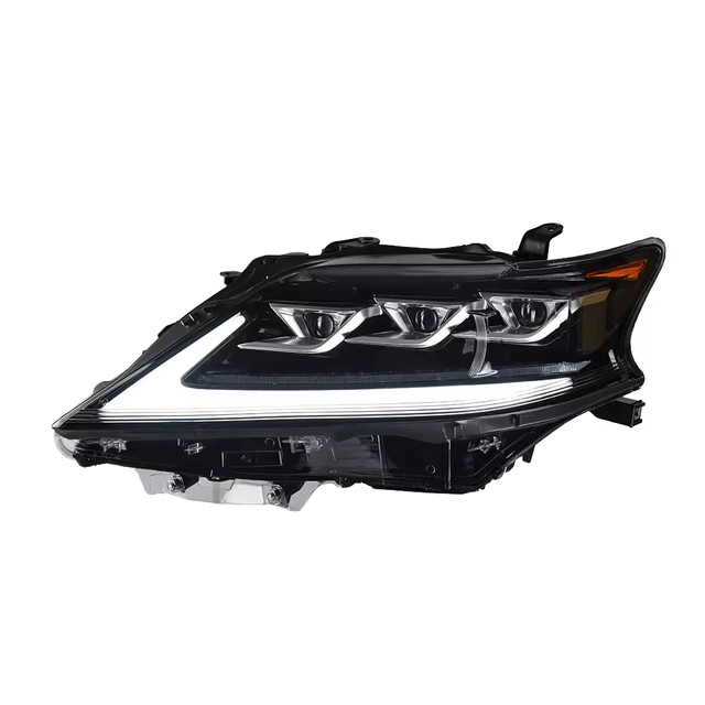 New 12V LED Headlight Assembly for Lexus RX270 RX350 2009-2015 3 Projector Lens DRL Sequential Turn Signal