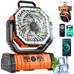 Rotatable Handheld Camping <b>Fan</b> <b>Remote</b> <b>Control</b> 20000mAh USB Rechargeable 4-Speed 3-Level LED Light Outdoor hight quality - Product Image 1