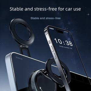 3 axes 720 °   Support de téléphone magnétique pliable pour voiture |   Ventouse à vide + Anneau magnétique épais, adhérence super forte, universel multi-scènes - Product Image 4