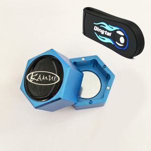 Porta Tizas Magnético Hexagonal KAMUI, Estuche Metálico para Tizas de Billar, Portátil para Billar y Snooker - Product Image 1