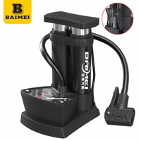 Pompe à air pour vélo en acier haute pression BAIMEI, gonfleur de pneus portable pour vélos de montagne/route, kit adaptateur pour ballons de basket-ball
