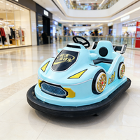 Fiberglas Akülü Çarpışan Arabalar, LED Işıklı Kapalı Alan Dodgem, Ticari Parklarda Çocuklar ve Yetişkinler için Çarpışma Önleyici Oyuncaklar