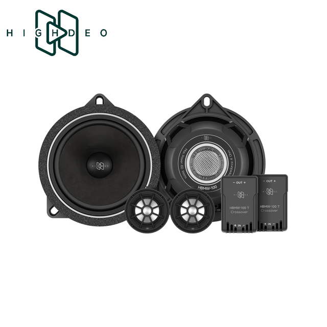 Premium Quality 4.5 Inch 2-Way Component Speaker Set HBMW-100 for BMW Car Audio System