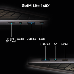 GetMi Lite 160X <strong>Custom</strong> Laptop <strong>Core</strong> I3 I5 <strong>I7</strong> 6500U Original Laptop Black <strong>PC</strong> Notebook Computer 16GB+512GB Laptop - Product Image 4