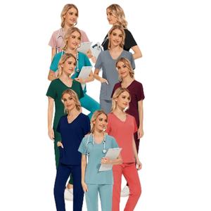 42025LW Estación de <span class=keywords><strong>fregadero</strong></span> de fregado quirúrgico Uniformes de algodón para hombres y mujeres Chaquetas de fregado médico estilo Jogger - Product Image 1