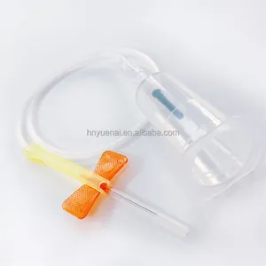 Medical Safety Vacuum Blood Collection 23g Disposable Butterfly Needle with holder
