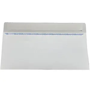 Sobres de papel blanco impresos con logotipo personalizado sin ventana