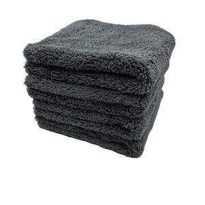 Edgeless siêu sang trọng sợi nhỏ khăn cho xe 500gsm 40x40 cm, 16 trong x 16 trong màu xám sợi nhỏ <span class=keywords><strong>t</strong></span>ự động khô Khăn - Product Image 4