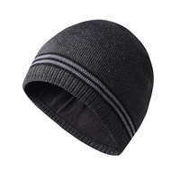 Groothandel Custom Hoge Kwaliteit Gebreide Winter Beanie Mannen Camouflage Dot Strik Patroon Muts Custom Patch Logo Voor Strand