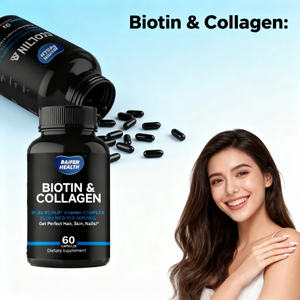 OEM Biotin & Kollagen Kapseln für Energie 2.500 µg Vitamin Biotin 60 Kapseln/Flasche 24 Monate Haltbarkeit - Product Image 3