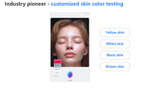 Analyseur de peau et de cuir chevelu K33 Plus avec écran tactile 3D Bitmoji 2026 pour l'analyse faciale de la couleur de la peau