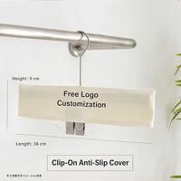 Vente Flash : Housses de Cintres Antidérapantes Personnalisées en Tissu Polyester Écologique pour Magasins de Vêtements et Hôtels – Design Minimaliste, Logo Gratuit