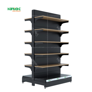 Supermarket Display <b>Racks</b> with Single-Sided New Design Heavy Duty Metallic <b>Shelf</b> for Snack Advertising in Grocery Stores - Product Image 3