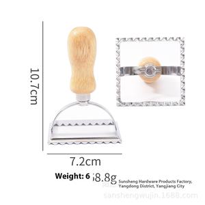 Moule à biscuits de Noël d'origine du fabricant Coupeur de gâteau Couteau à rouleau Ustensiles de cuisson en métal pour la cuisson des vacances - Product Image 6