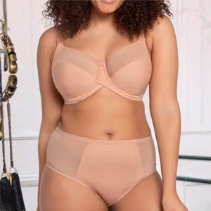 Soutien-gorge à armatures grande taille, maintien complet, push-up, anti-affaissement, respirant, en nylon et coton, pour usage quotidien - Product Image 2