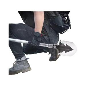 Pioche de survie pliable multifonction en acier au carbone robuste pour le camping, le creusement de tranchées et l'utilisation en jardinage - Product Image 6