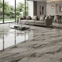 Carreaux de sol en pierre de luxe 600x1200mm, carreaux de porcelaine en marbre moderne 60x120cm, surface brillante, revêtement de sol intérieur/extérieur, salle de bain