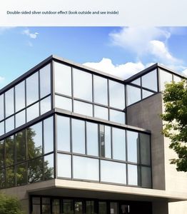 Rouleau de film solaire décoratif auto-adhésif en PET pour fenêtres, style moderne, protection unidirectionnelle, finition opaque teintée - Product Image 3