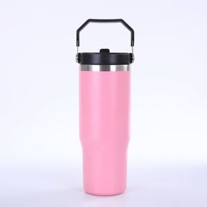 แก้วน้ำสแตนเลสสุญญากาศแบบมีหูจับ ขนาด 20 ออนซ์ สำหรับกาแฟและชา - Product Image 1