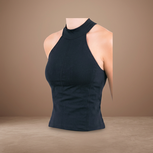 Haute exigence XL bretelles avant croisées épaule nue séchage rapide respirant coton bio bambou vêtements de sport leggings à vendre - Product Image 2